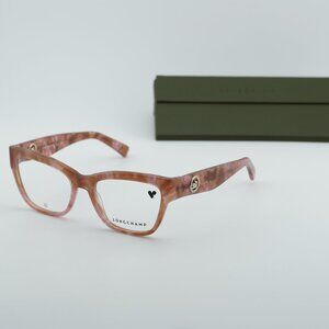 Longchamp LO2743 259 Cat Eye Eyeglasses 52mm - Marble Brown Rose